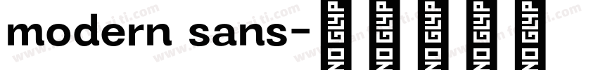 modern sans字体转换